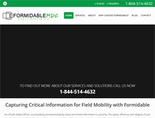 Tablet Screenshot of formidablemdc.com